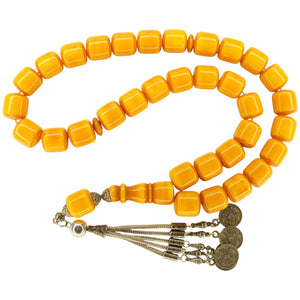 Exklusive Faturan Osmanische Katalin Bakalite Gebetskette in Bordeaux – Antiker Stil, Seltenes Sammlerstück Handgefertigt