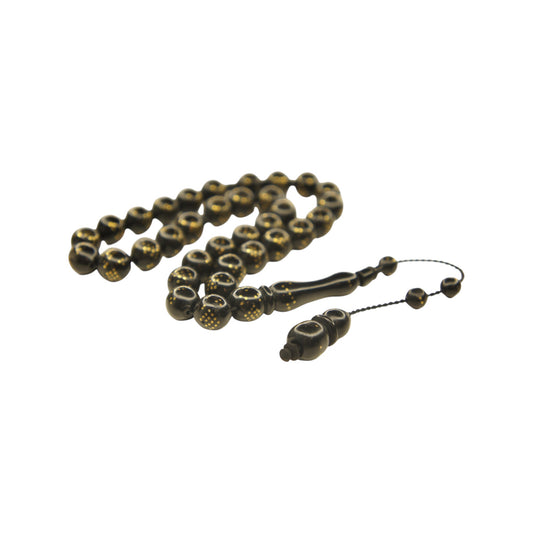 Exklusive Faturan Osmanische Kuka Gebetskette in Schwarz , Seltenes Sammlerstück Handgefertigt