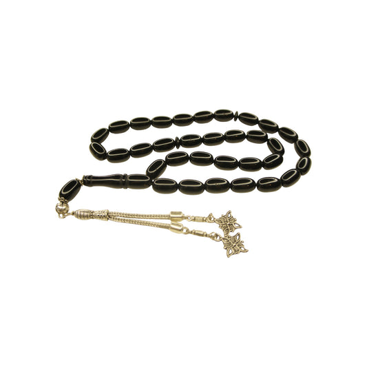 Exklusive Faturan Osmanische Katalin Bakalite Gebetskette in Schwarze – Antiker Stil, Seltenes Sammlerstück Handgefertigt