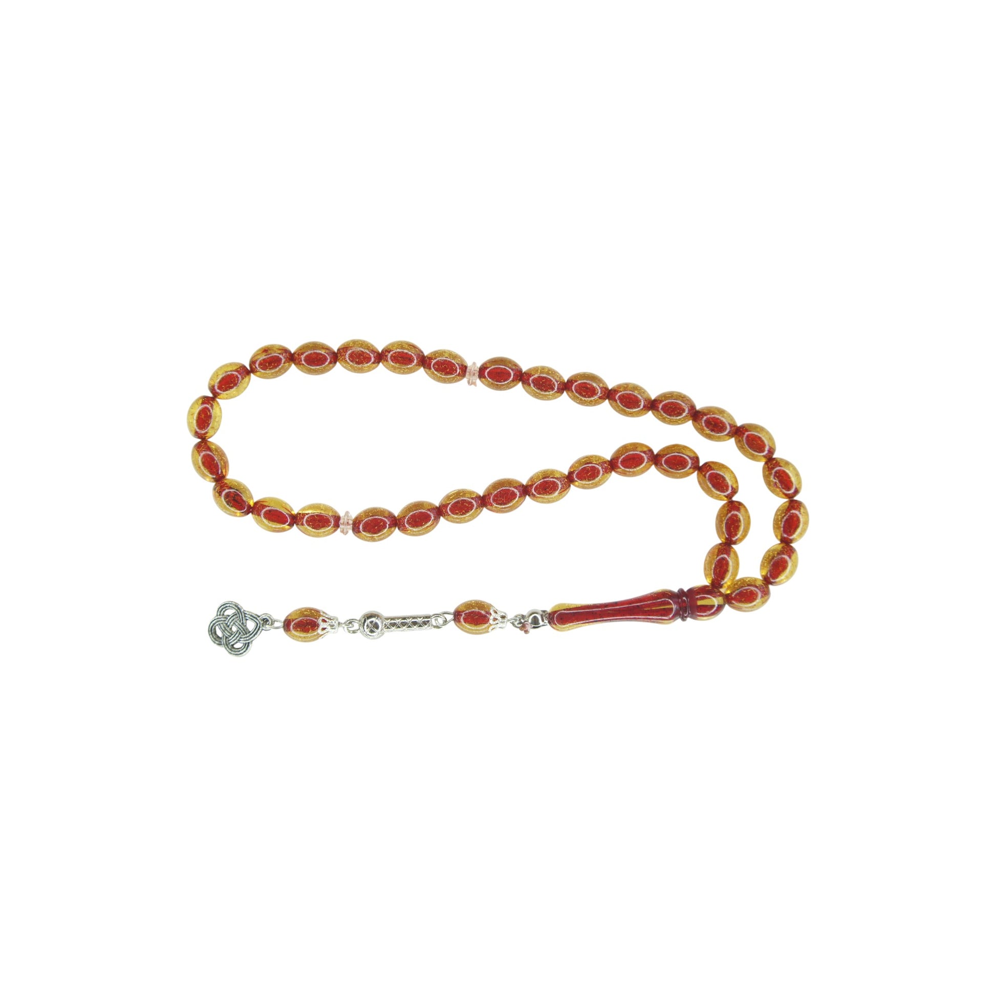 Feuerbernstein Tesbih Gelb A71 – handgefertigte Gebetskette